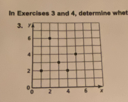 In Exercises 3 and 4, determine whet 
3.