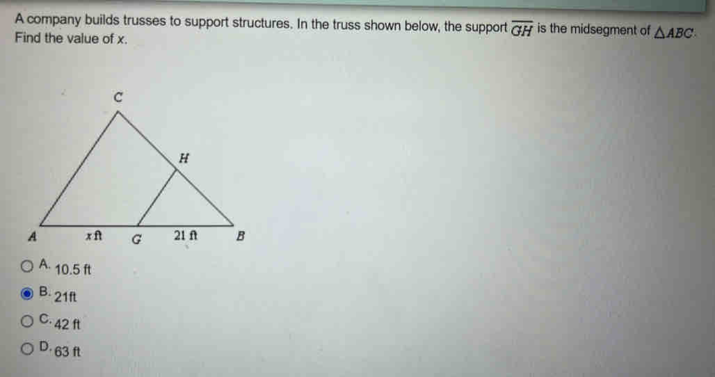 Solved: A company builds trusses to support structures. In the truss ...