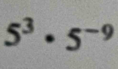 5^3· 5^(-9)