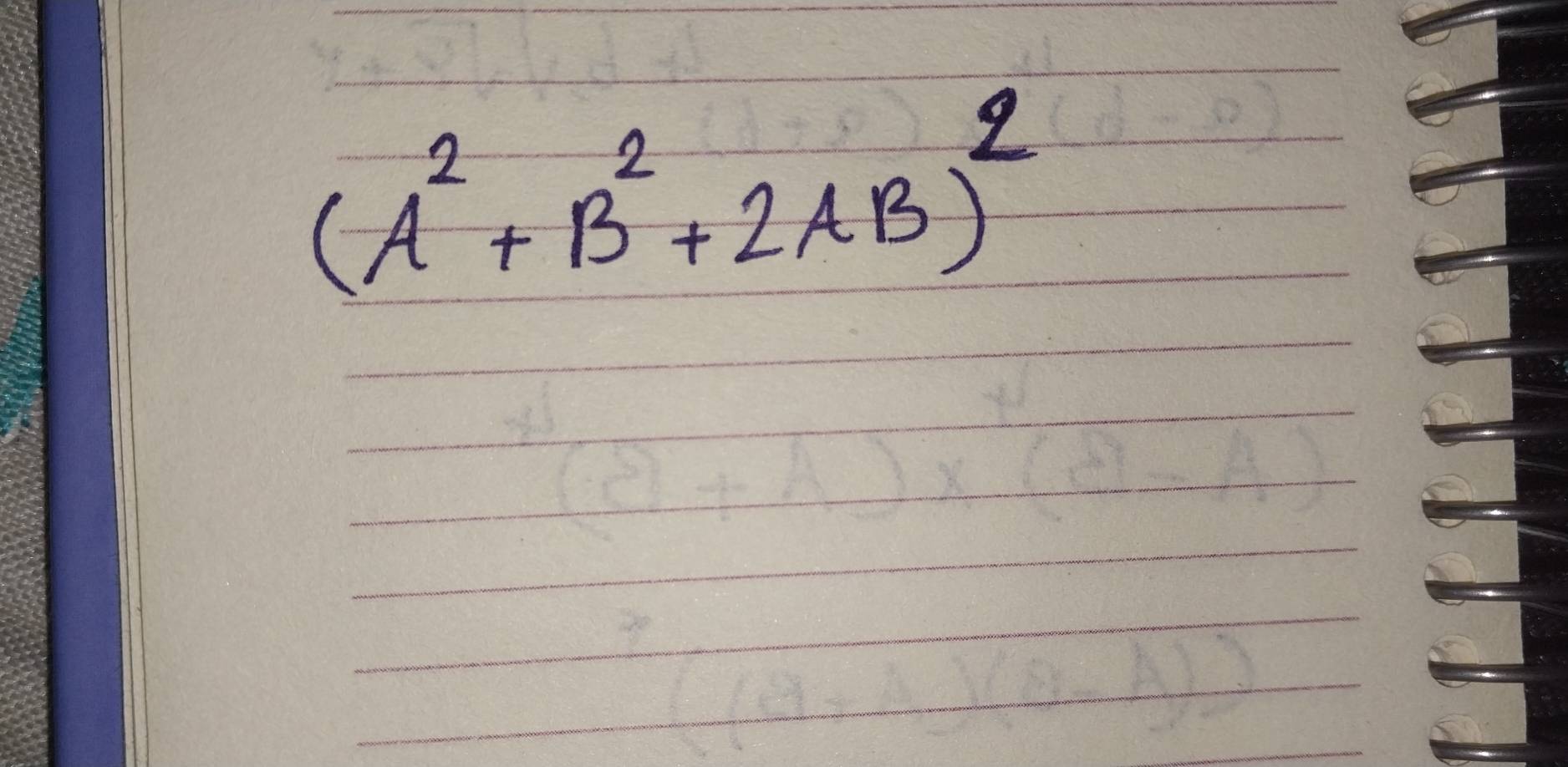 (A^2+B^2+2AB)^2