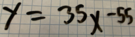 y=35x^(-55)