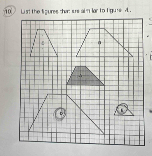 List the figures that are similar to figure A .