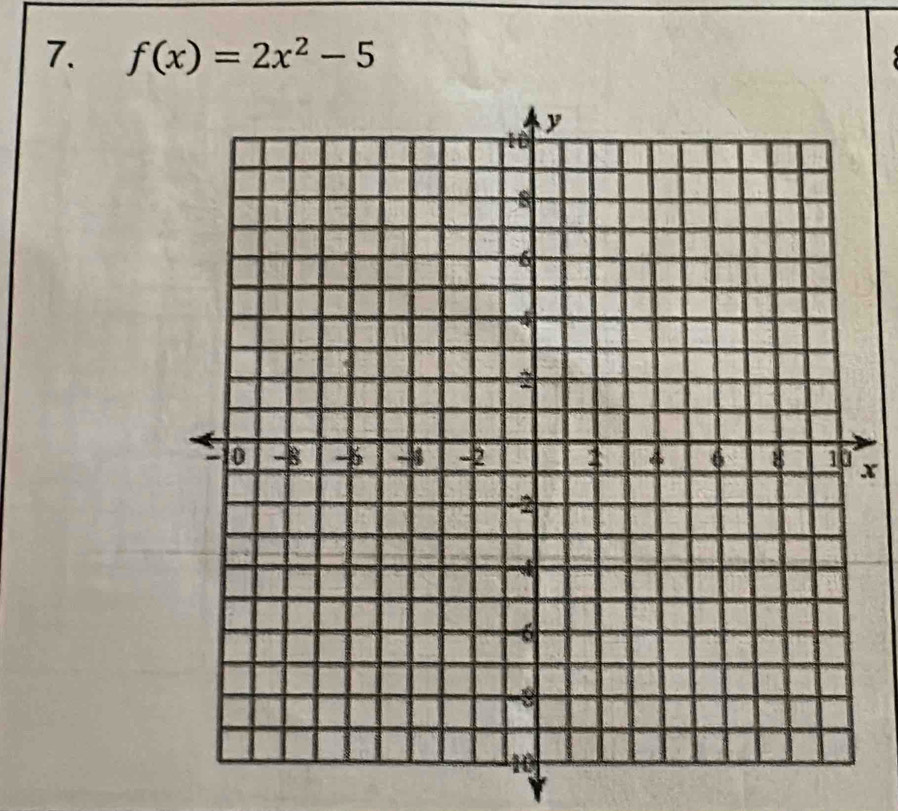 f(x)=2x^2-5
x