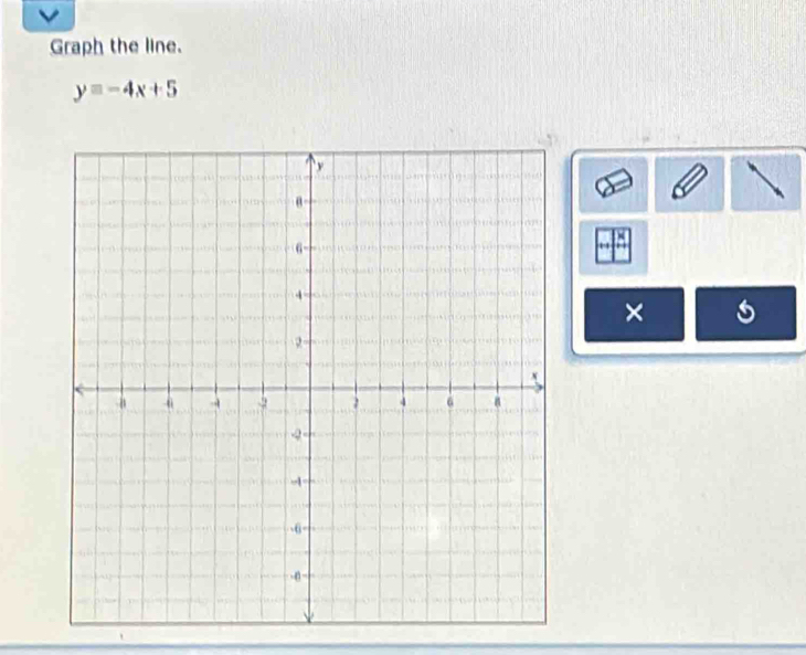 Graph the line.
y=-4x+5
×