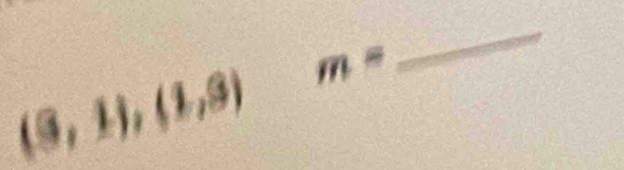 (3,1),(1,3) m=
_