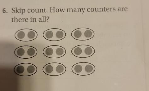 Skip count. How many counters are 
there in all?