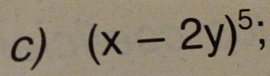 (x-2y)^5;