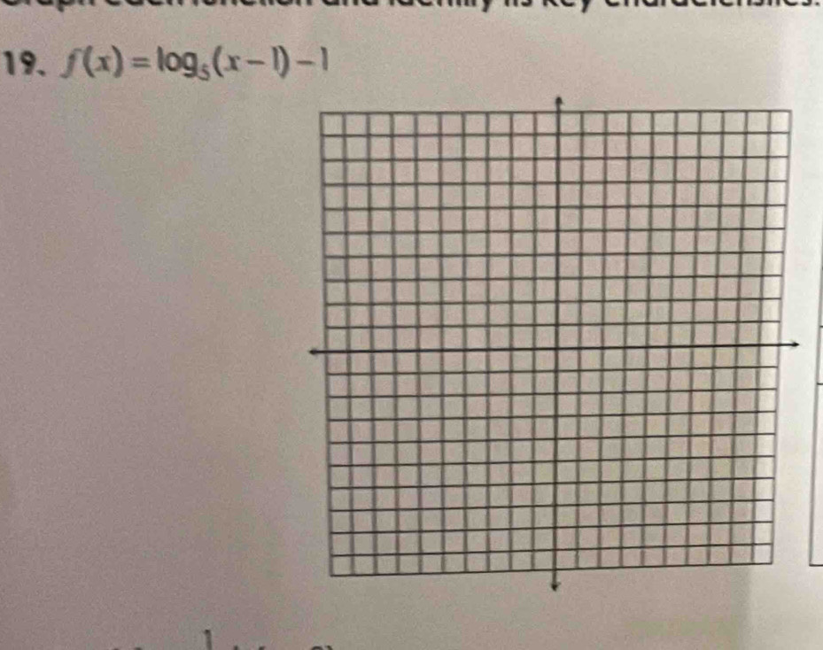 f(x)=log _5(x-1)-1