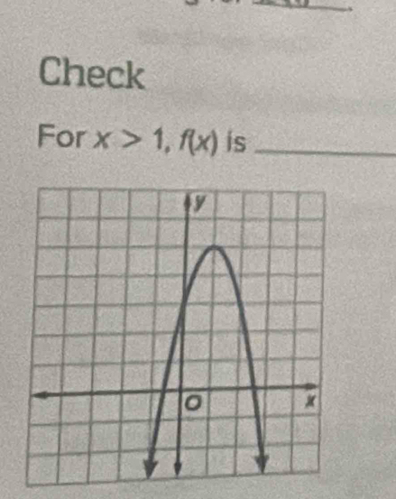 Check 
For x>1, f(x) is_