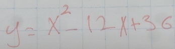 y=x^2-12x+36