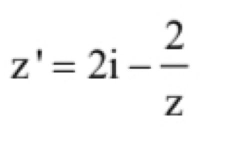 z'=2i- 2/z 