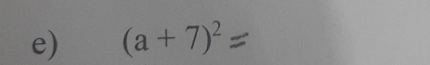 (a+7)^2