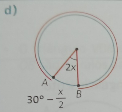 30°- x/2 