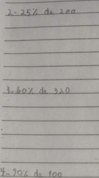 2 - 251. de 200
3 -601. de 320
y -901. do 100