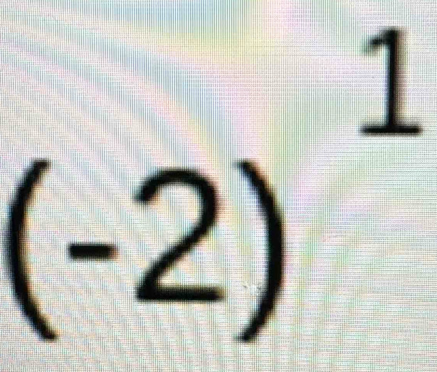 (-2)^1
□°