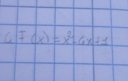 CF(x)=x^2-6x+1