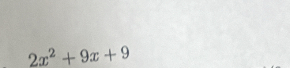 2x^2+9x+9