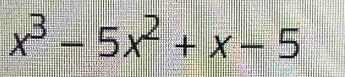 x^3-5x^2+x-5