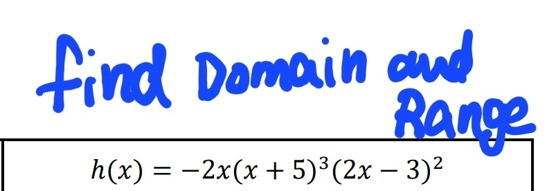 h(x)=-2x(x+5)^3(2x-3)^2