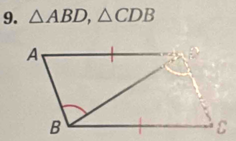 △ ABD, △ CDB