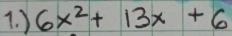 ) 6x^2+13x+6