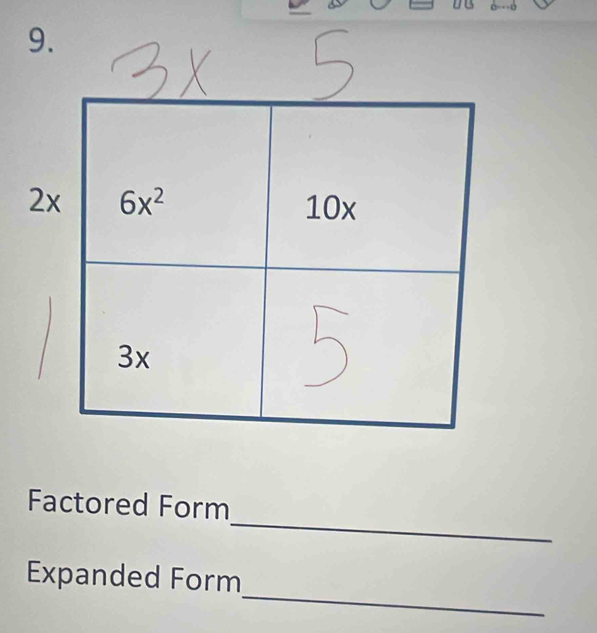 Factored Form
_
Expanded Form