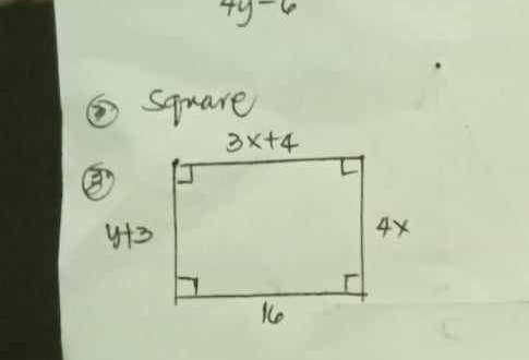 4y-6
②square