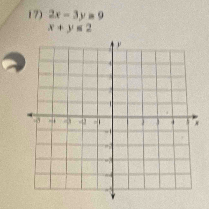 2x-3y=9
x+y≤ 2