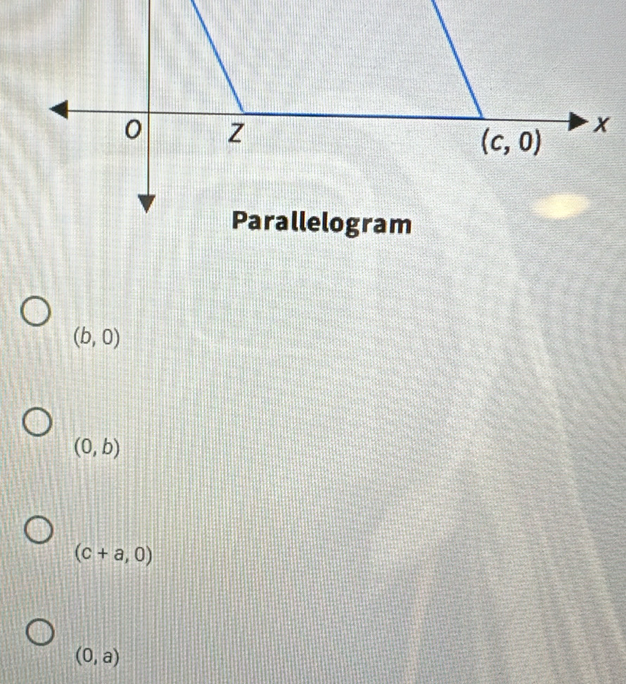 (b,0)
(0,b)
(c+a,0)
(0,a)