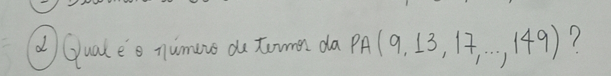 Gualeo numevs de townn da PA(9,13,17,...,149) 7