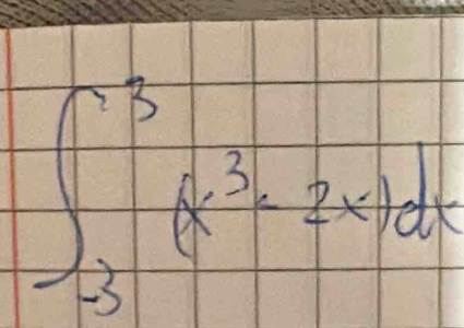 ∈t _(-3)^3(x^3-2x)dx