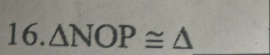 △ NOP≌ △ _