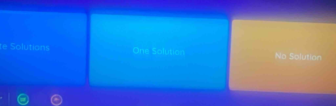 te Solutions One Solution No Solution