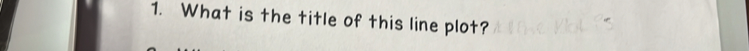 What is the title of this line plot?