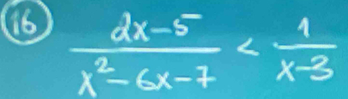 6  (2x-5)/x^2-6x-7 