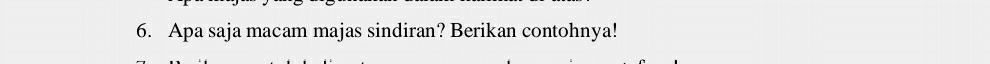 Apa saja macam majas sindiran? Berikan contohnya!