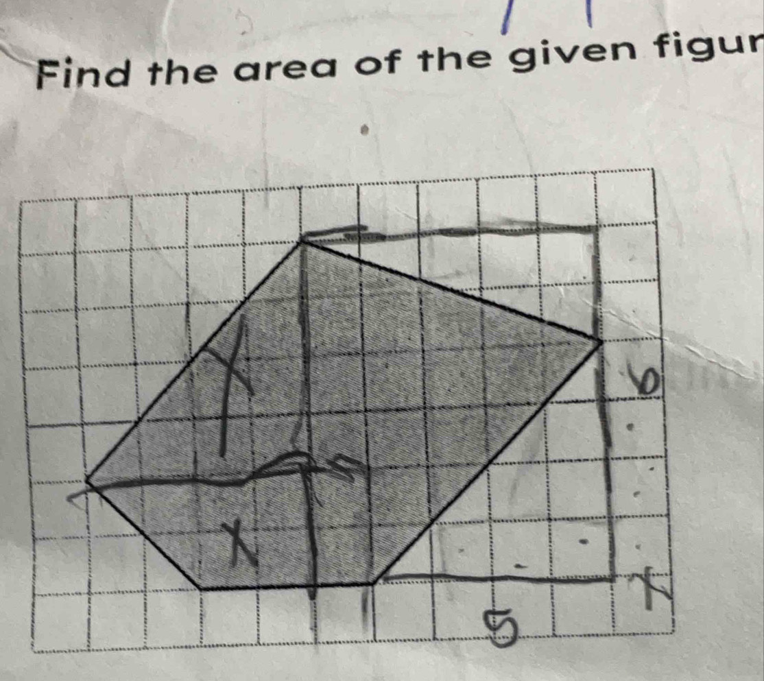 Find the area of the given figur