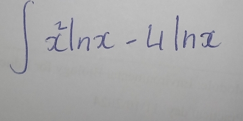 ∈t x^2ln x-4ln x