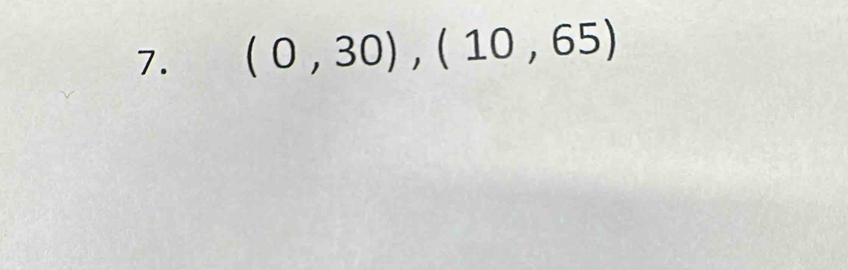 (0,30),(10,65)