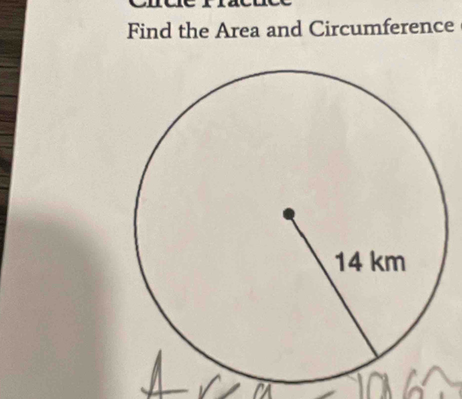 Find the Area and Circumference