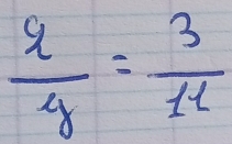  q/y = 3/tl 