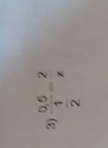 frac 0,5 1/2 = 2/x 