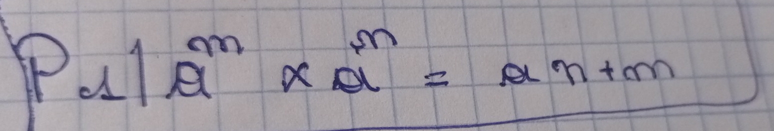 Pal/Q^m* x^n=an+m