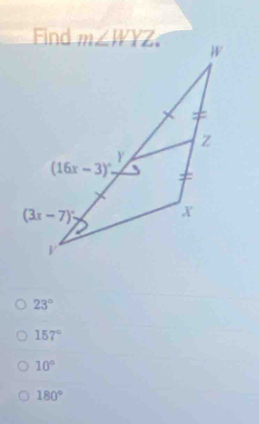 23°
157°
10°
180°