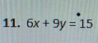 6x+9y=15