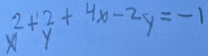 x^2+beginarrayr 2 yendarray +4x-2y=-1