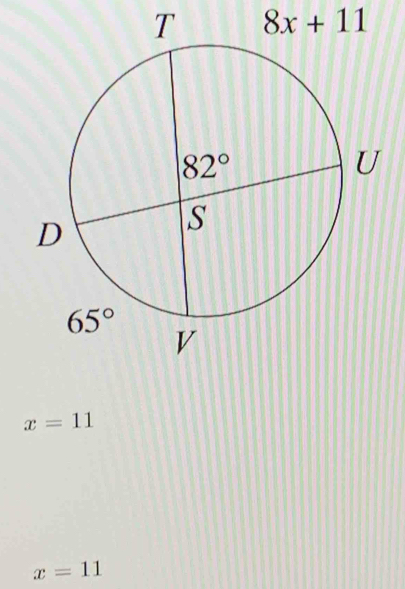 8x+11
x=11
x=11