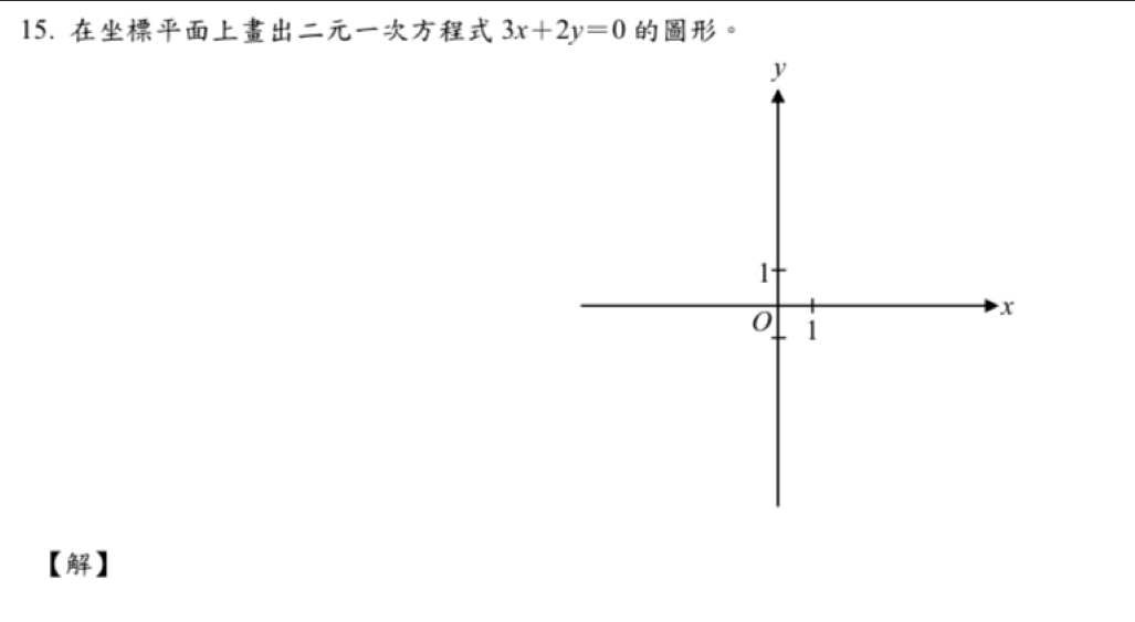 3x+2y=0 。 
【】