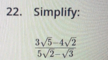 Simplify: