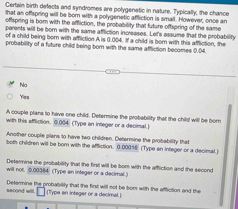 Solved: Certain birth defects and syndromes are polygenetic in nature ...